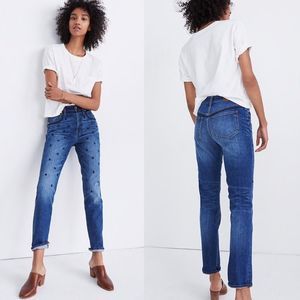 Madewell The Tall High-Rise Slim Beaded Boyjean 29